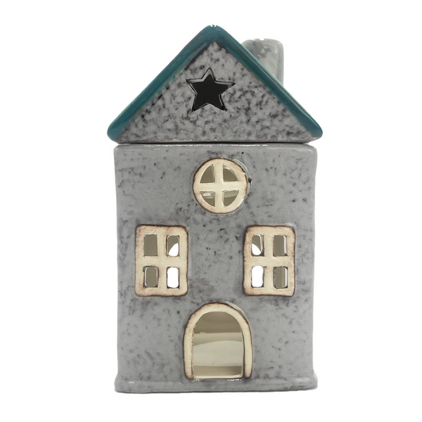 Cello Home - Green Star Cottage - Tealight Burner | Collectables