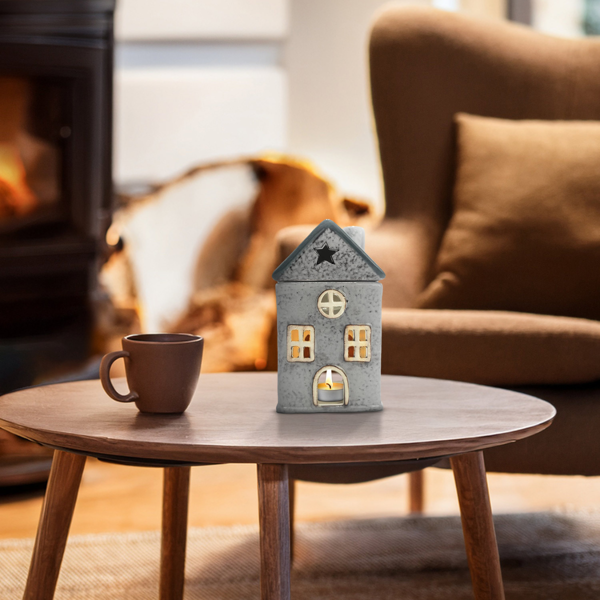 Home Tealight Burner - Green Star Cottage
