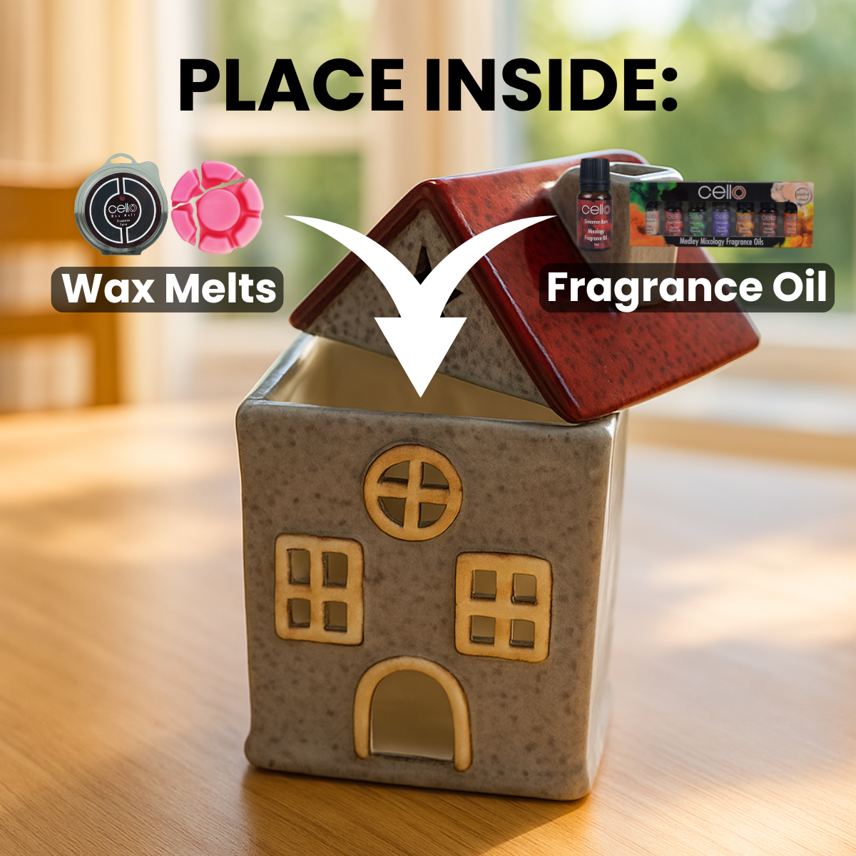 Home Tealight Burner - Red Star Cottage