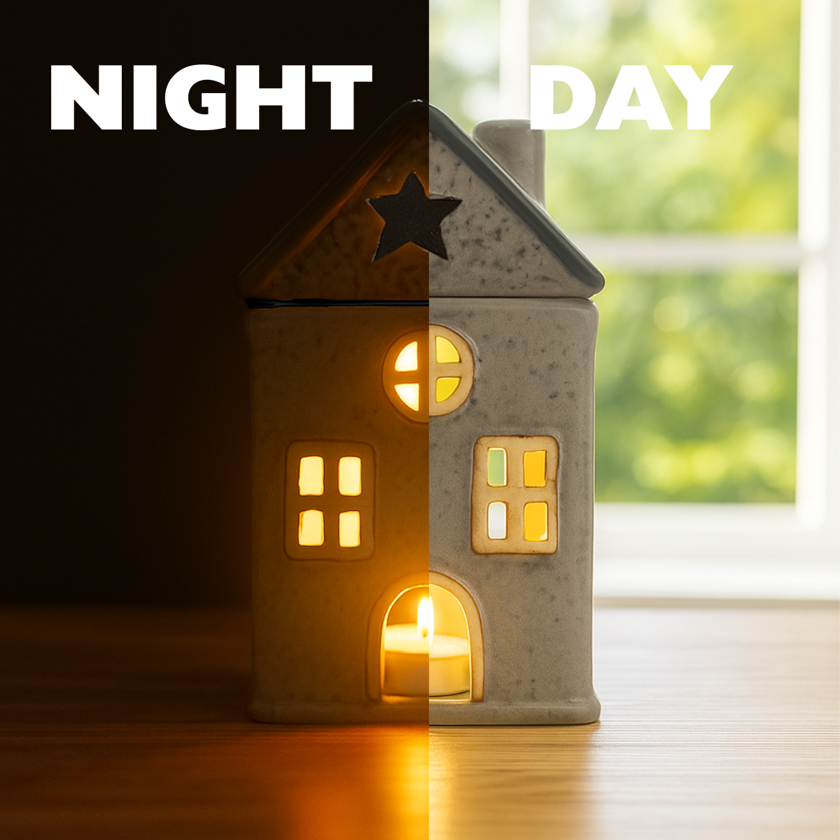 Home Tealight Burner - Grey Star Cottage