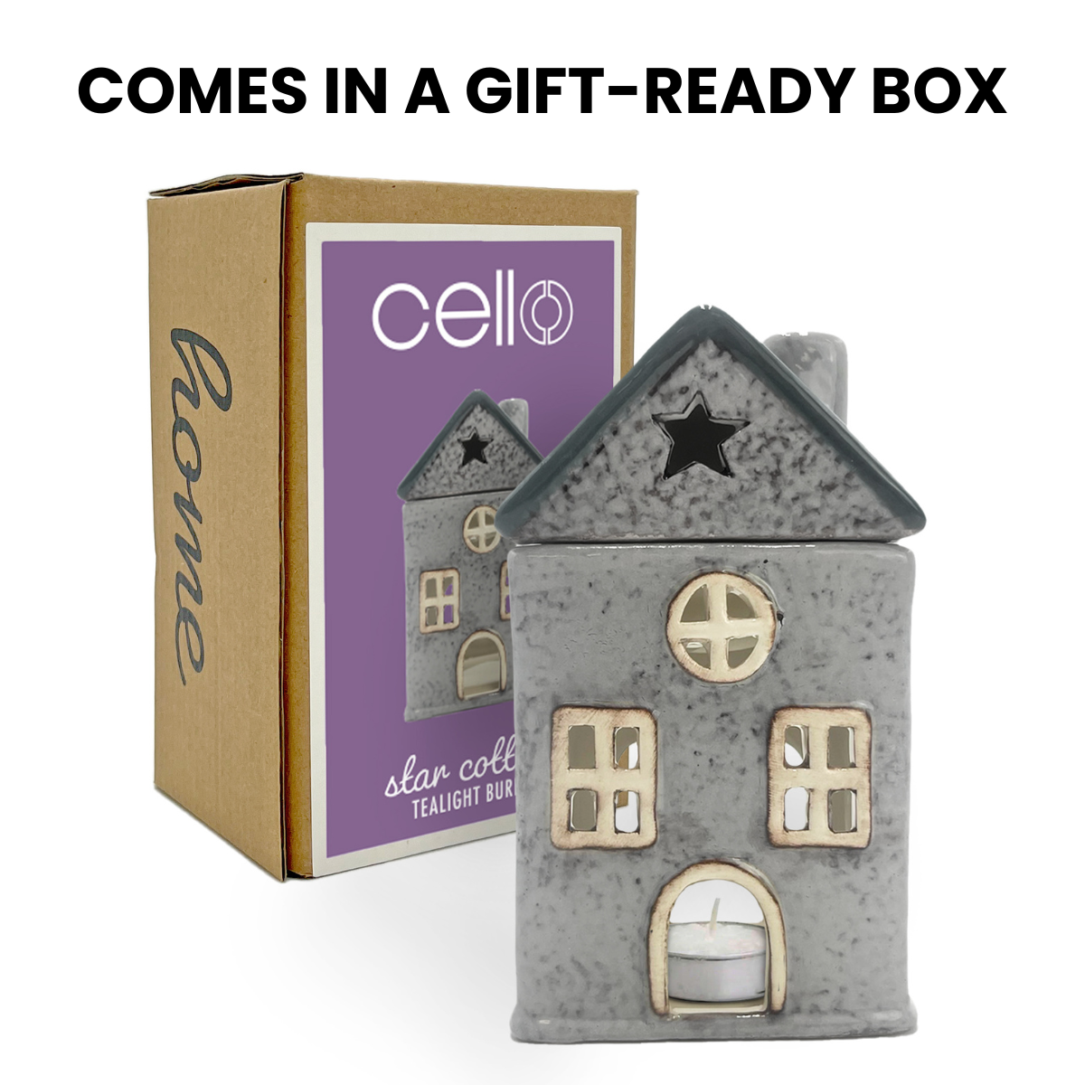 Home Tealight Burner - Grey Star Cottage