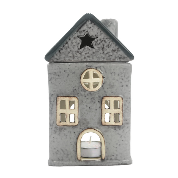 Cello Home - Grey Star Cottage - Tealight Burner | Collectables