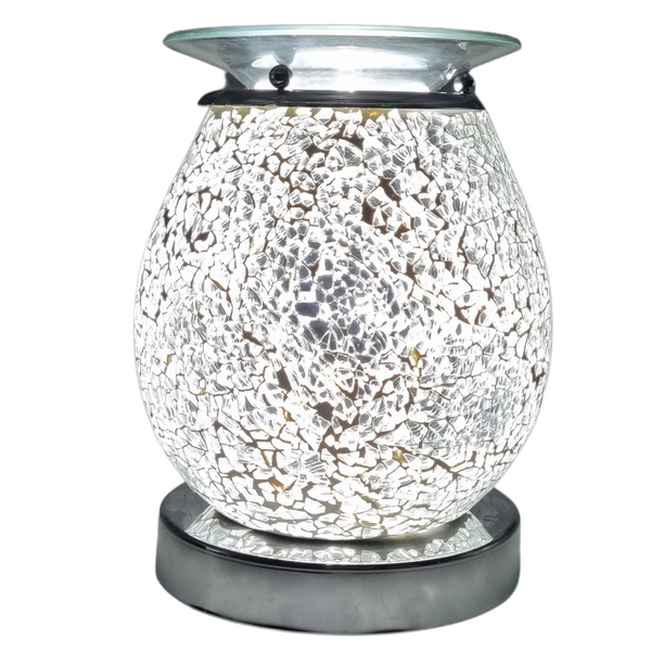 Electric Wax Burner Touch Mosaic - Silver