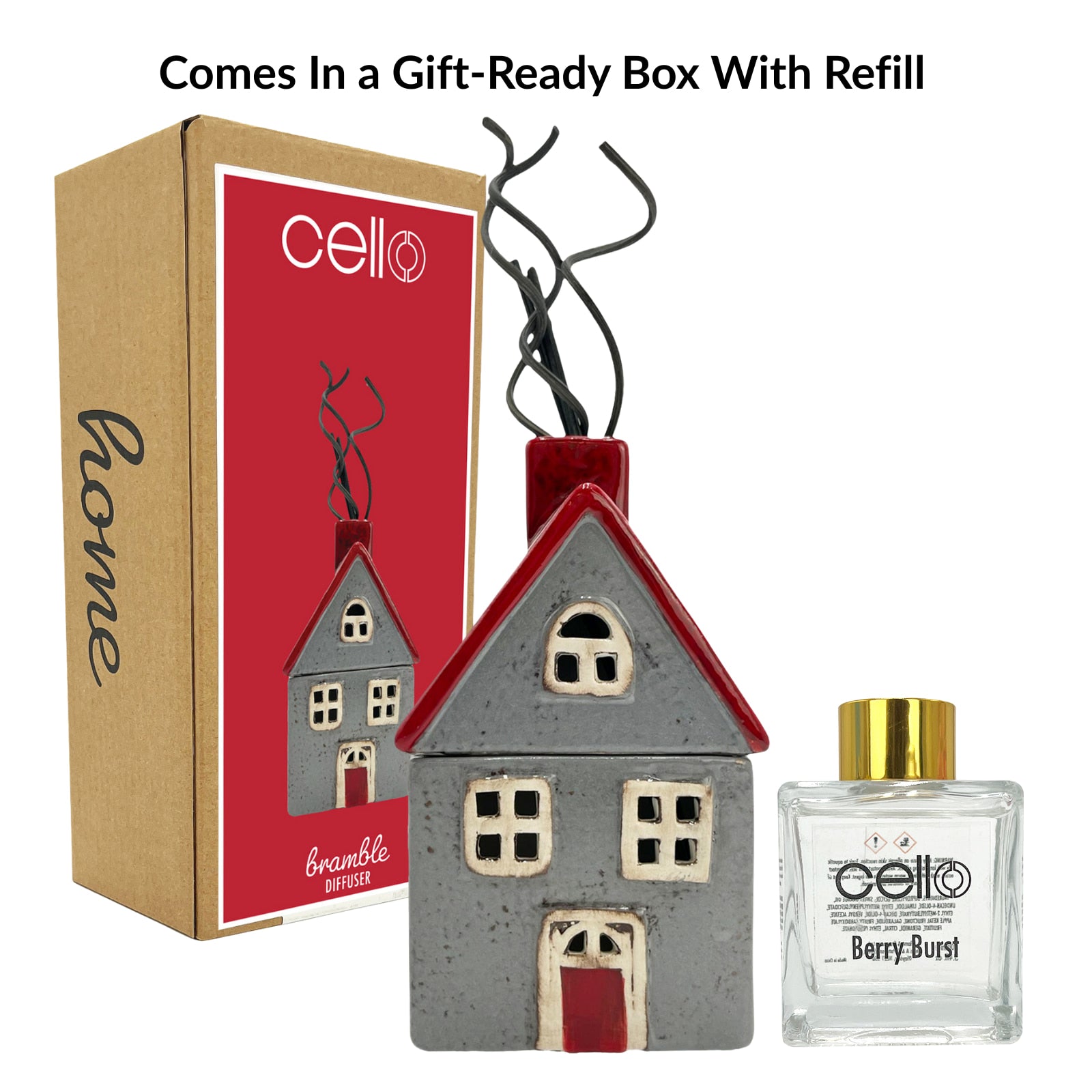 Cello Home Collection Reed Diffuser Berry Burst With Refill Berry Burst