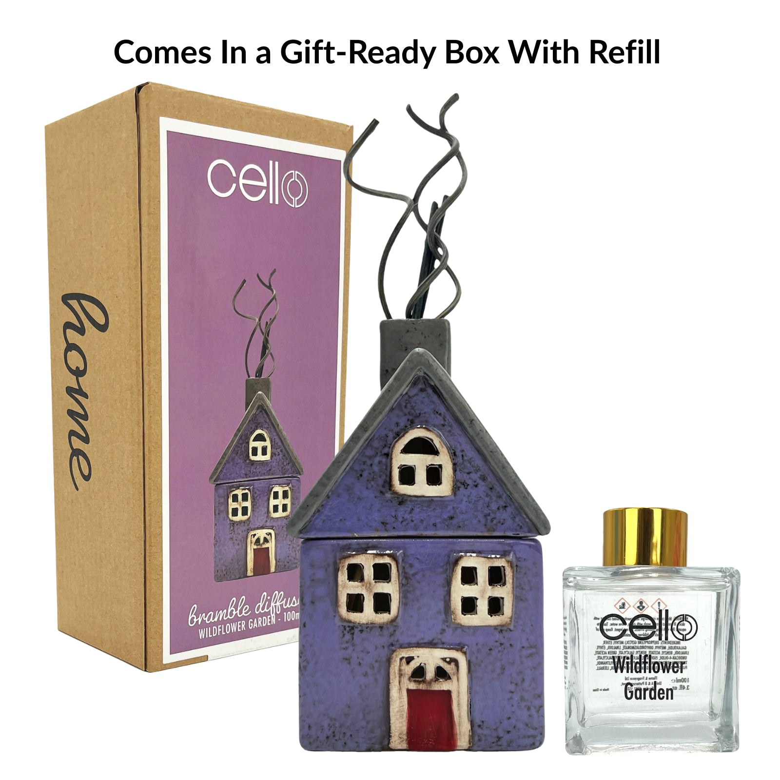 Cello Home Collection Reed Diffuser Wildflower Garden With Refill Wildflower Garden