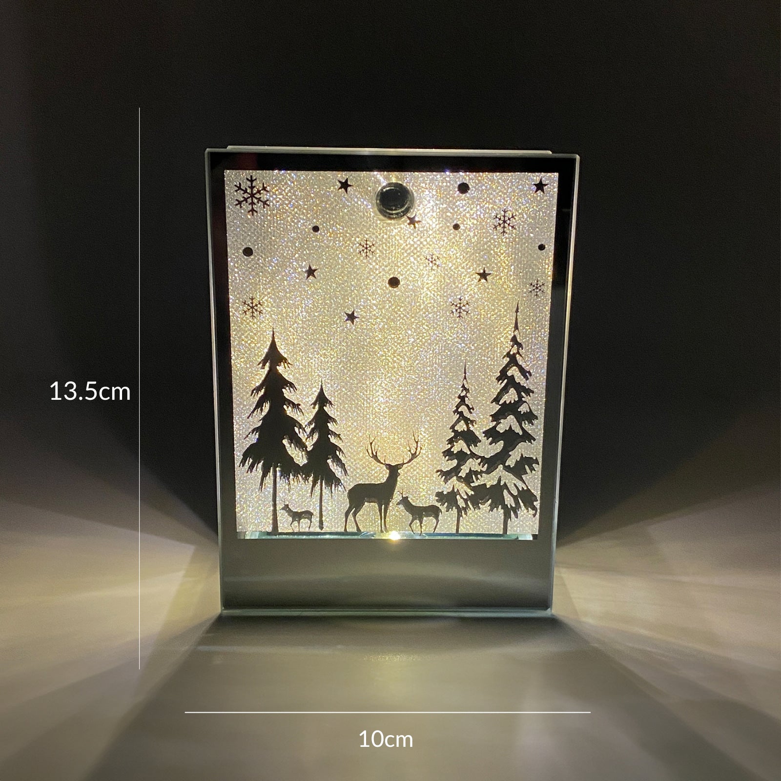 Gleneagles Shimmer Scapes Set Of 3 Glass LED Illuminations