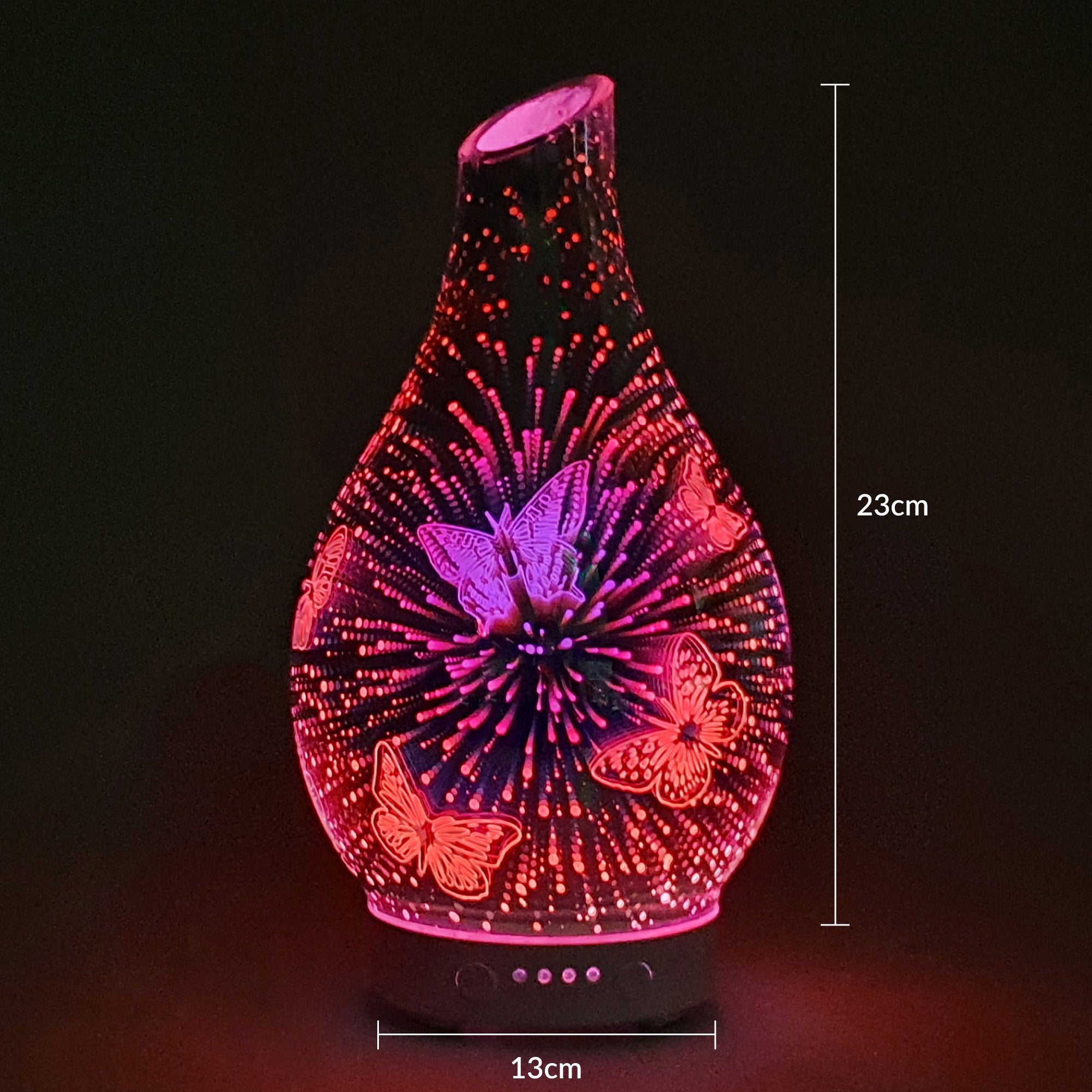 Ultrasonic Diffuser Art Glass - Butterfly 3D