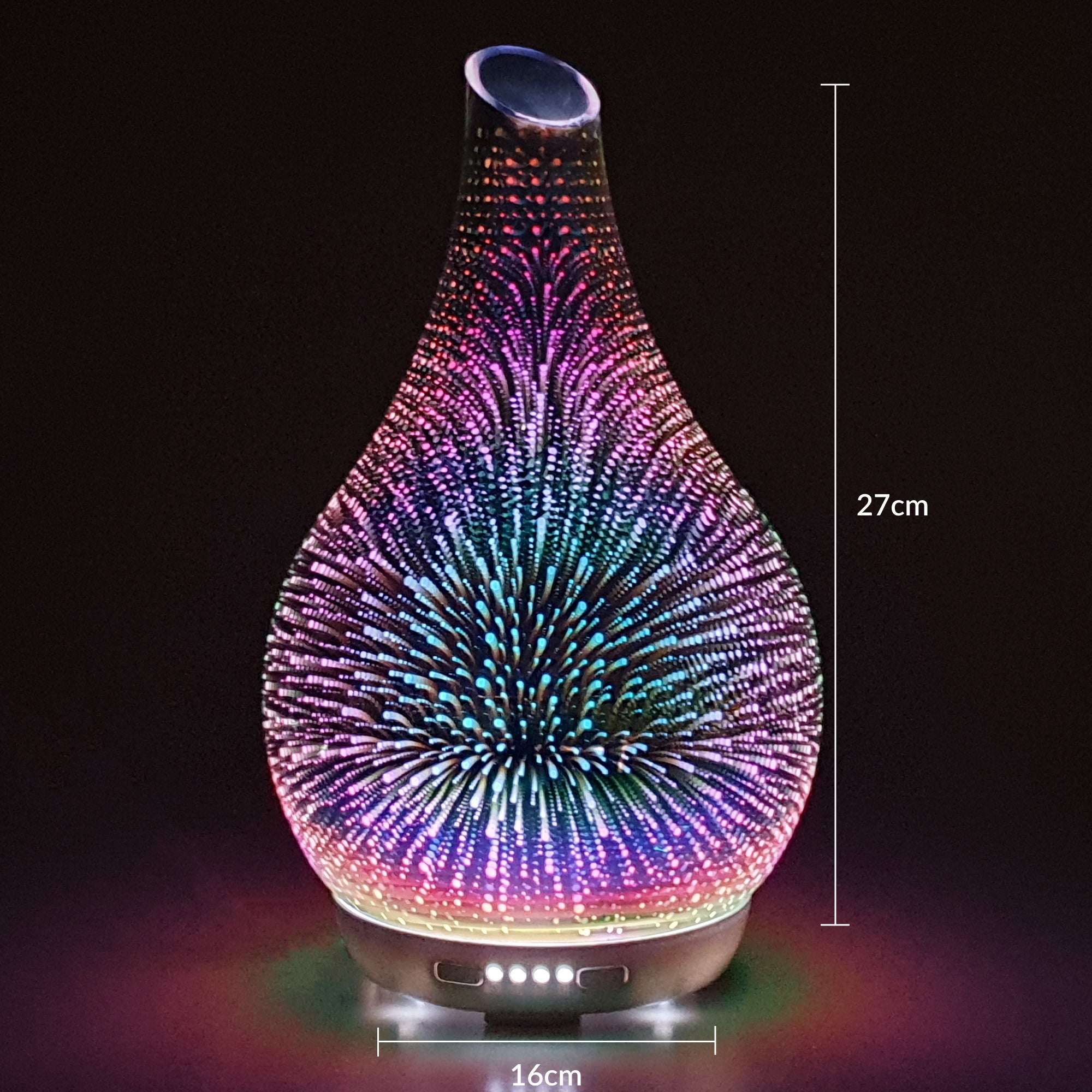 Ultrasonic Diffuser Art Glass - Infinity 3D