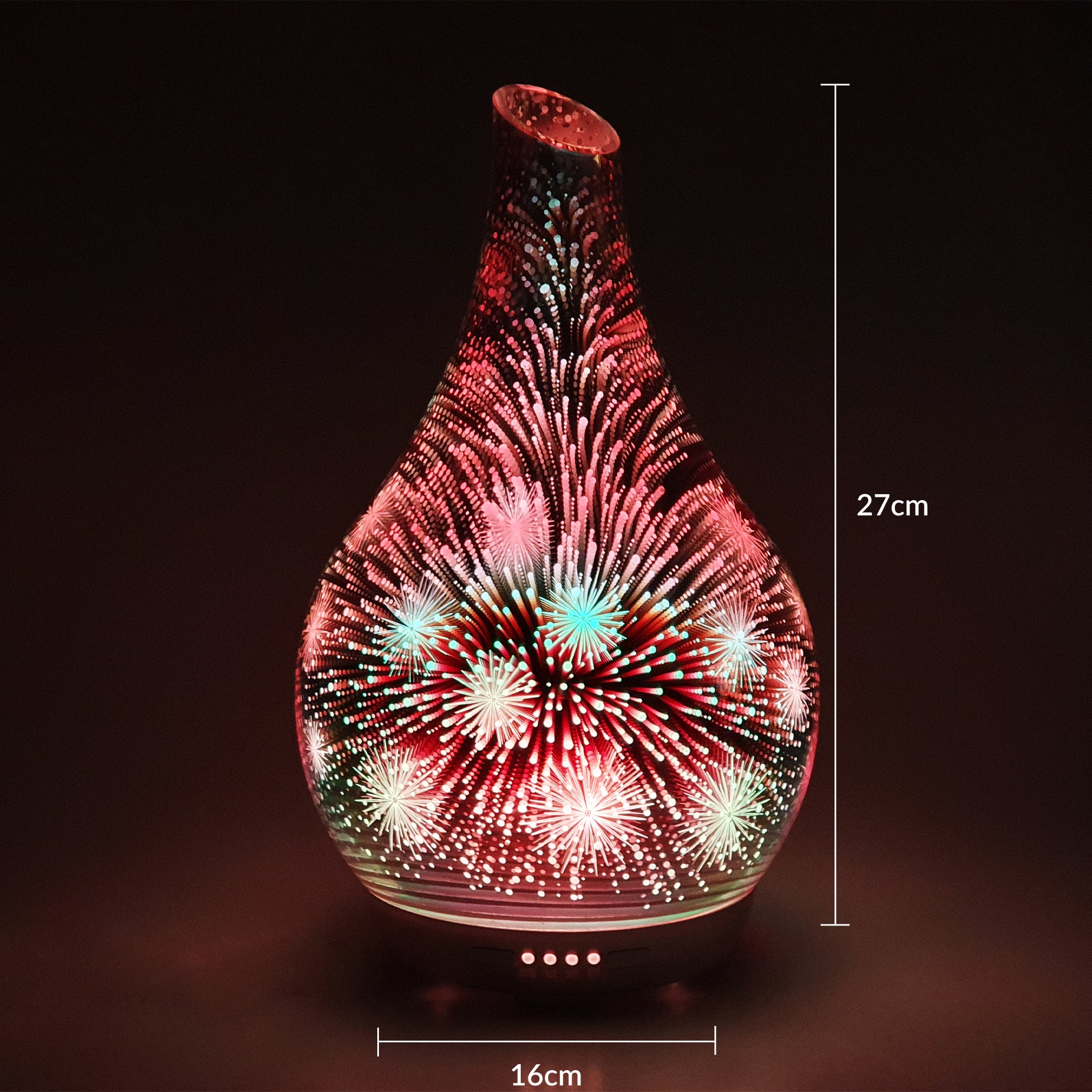 Ultrasonic Diffuser Art Glass - Firework 3D Large