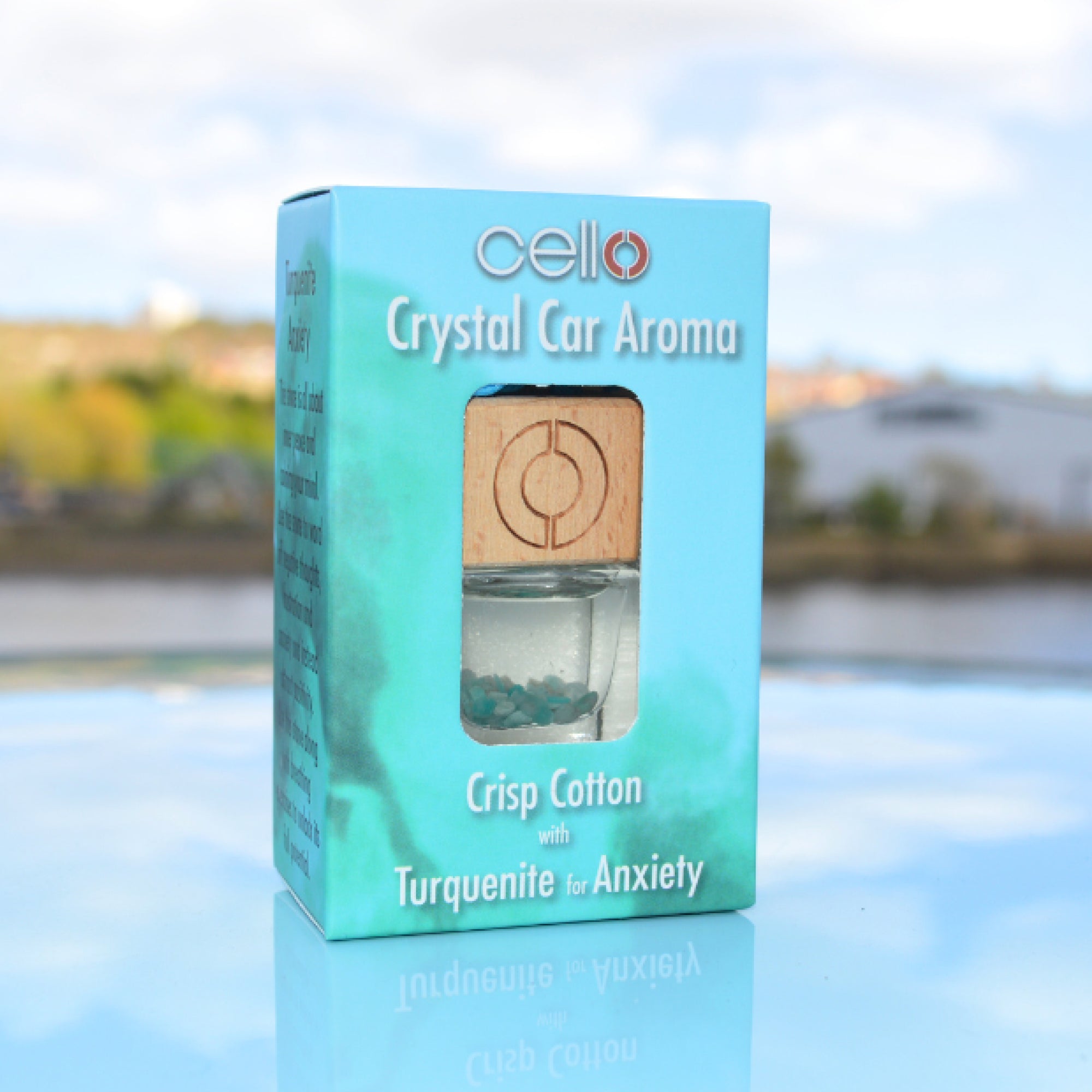 Crystal Car Aroma - Crisp Cotton - Turquenite