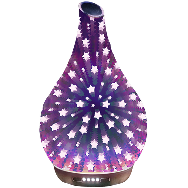 Ultrasonic Diffuser Art Glass - Stars 3D Large