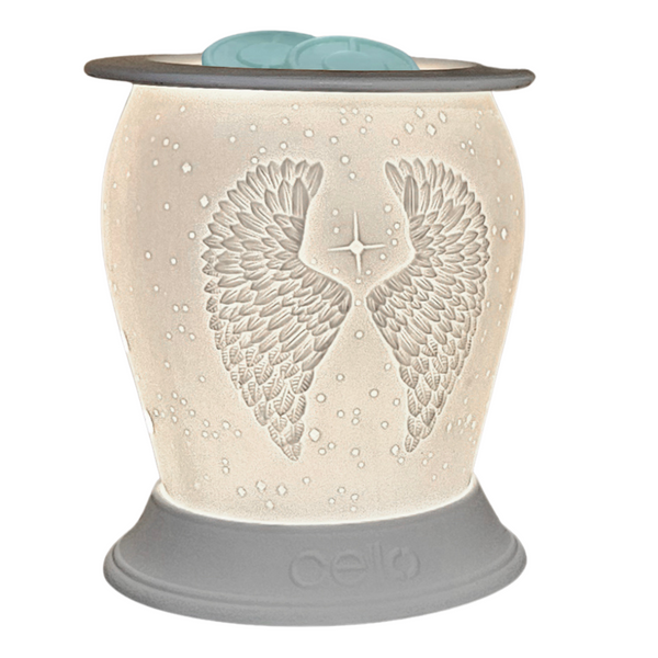 Angel Wings Porcelain Barrel Electric Melt Burner