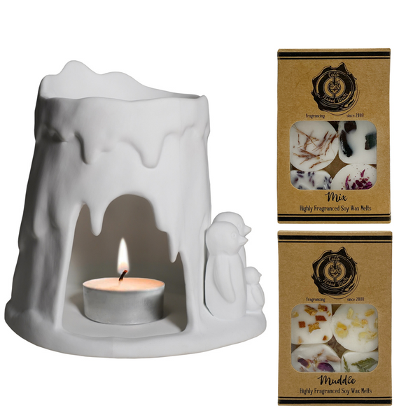 Penguin Tealight Burner - Family