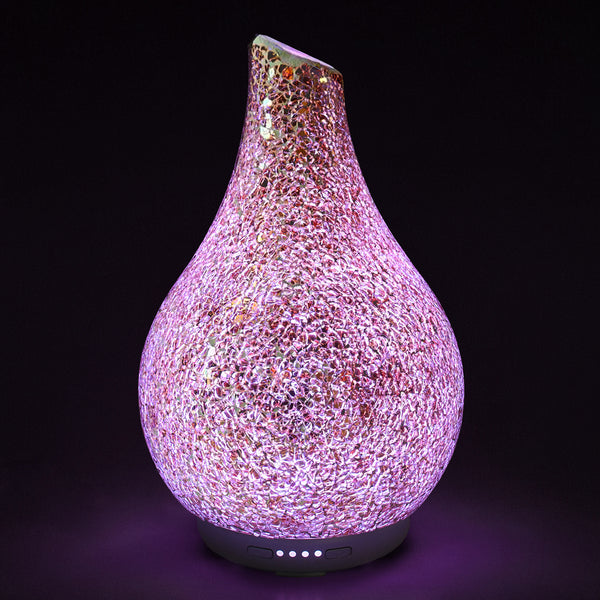 Gold Mosaic Glass Ultrasonic Diffuser - Large