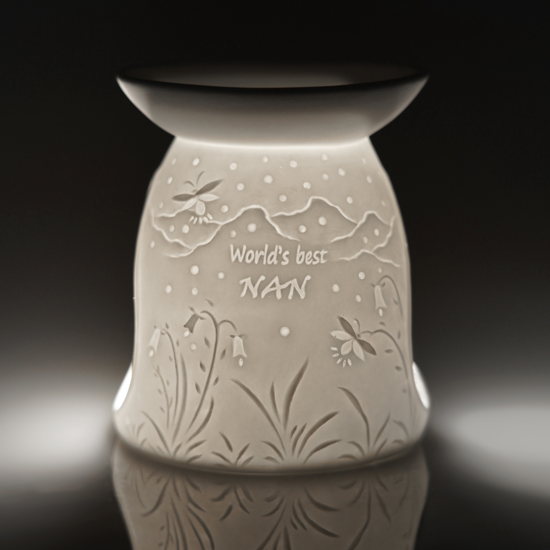 Cello Porcelain Tealight Burner - Worlds Best Nan