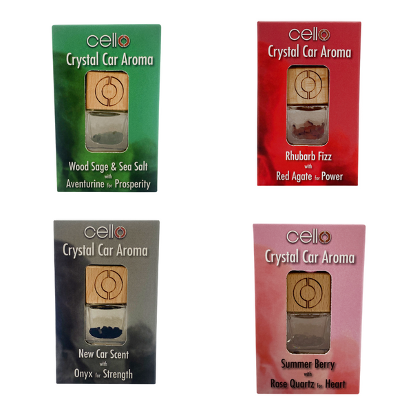 4 Pack of Crystal Car Aroma's