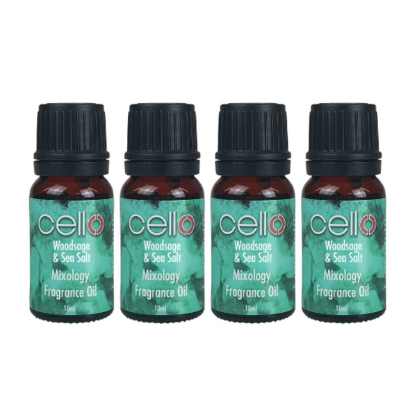 Woodsage & Sea Salt Mixology Oil - Pack of 4 x 10ml