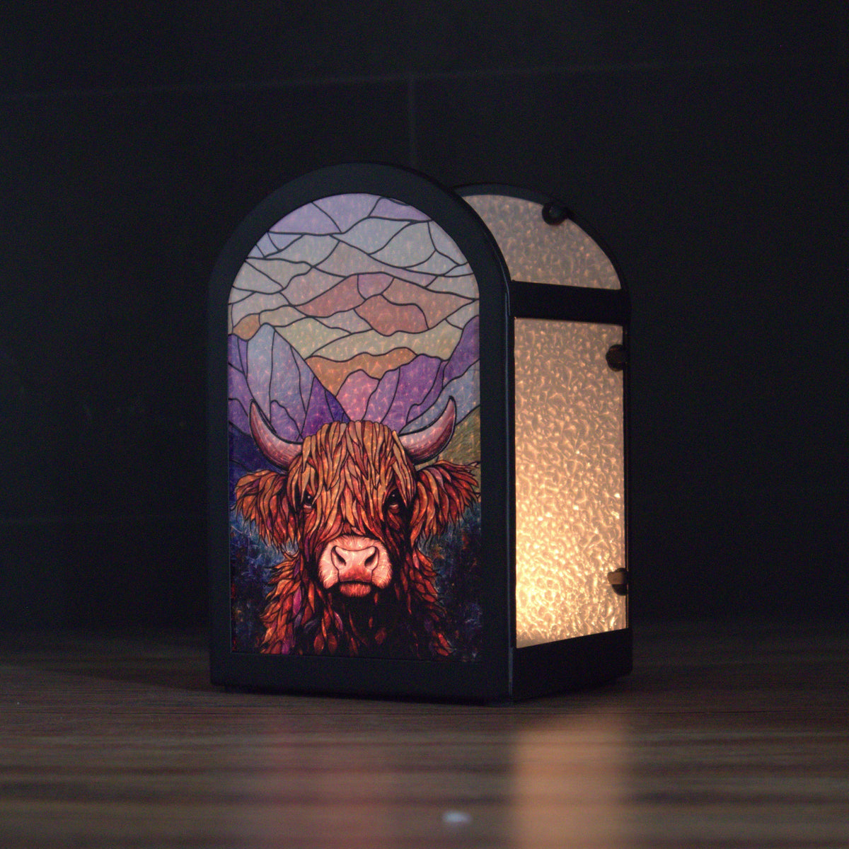Sunrise Highland Cow Arch Tealight Holder – Cello