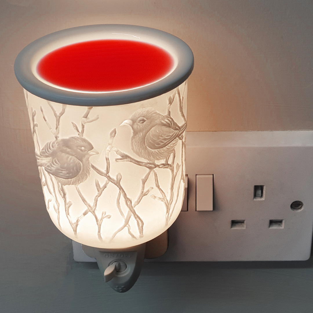 Porcelain Plug In Electric Wax Burner - Bird