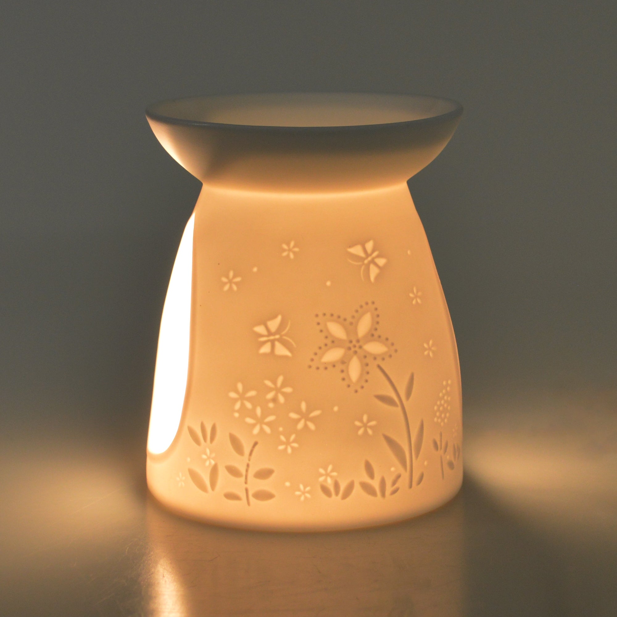 Cello Porcelain Wax Melt Burner - Flower