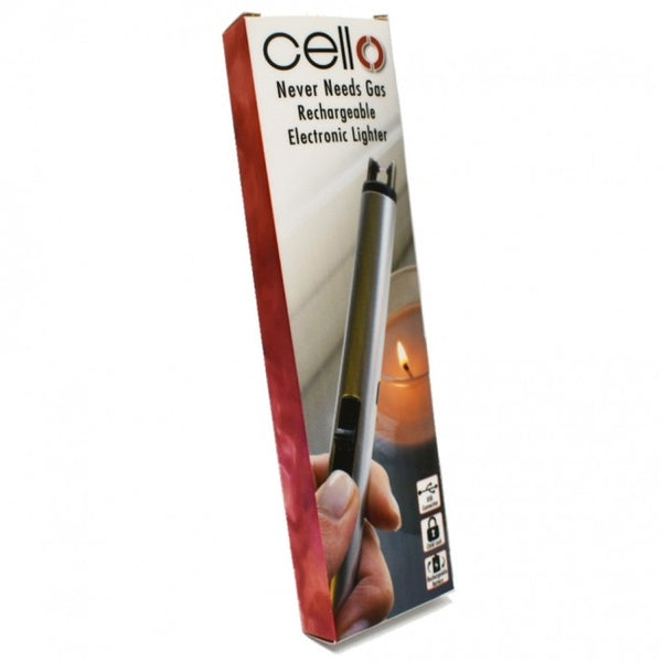Cello Electric Arc Lighter - Silver