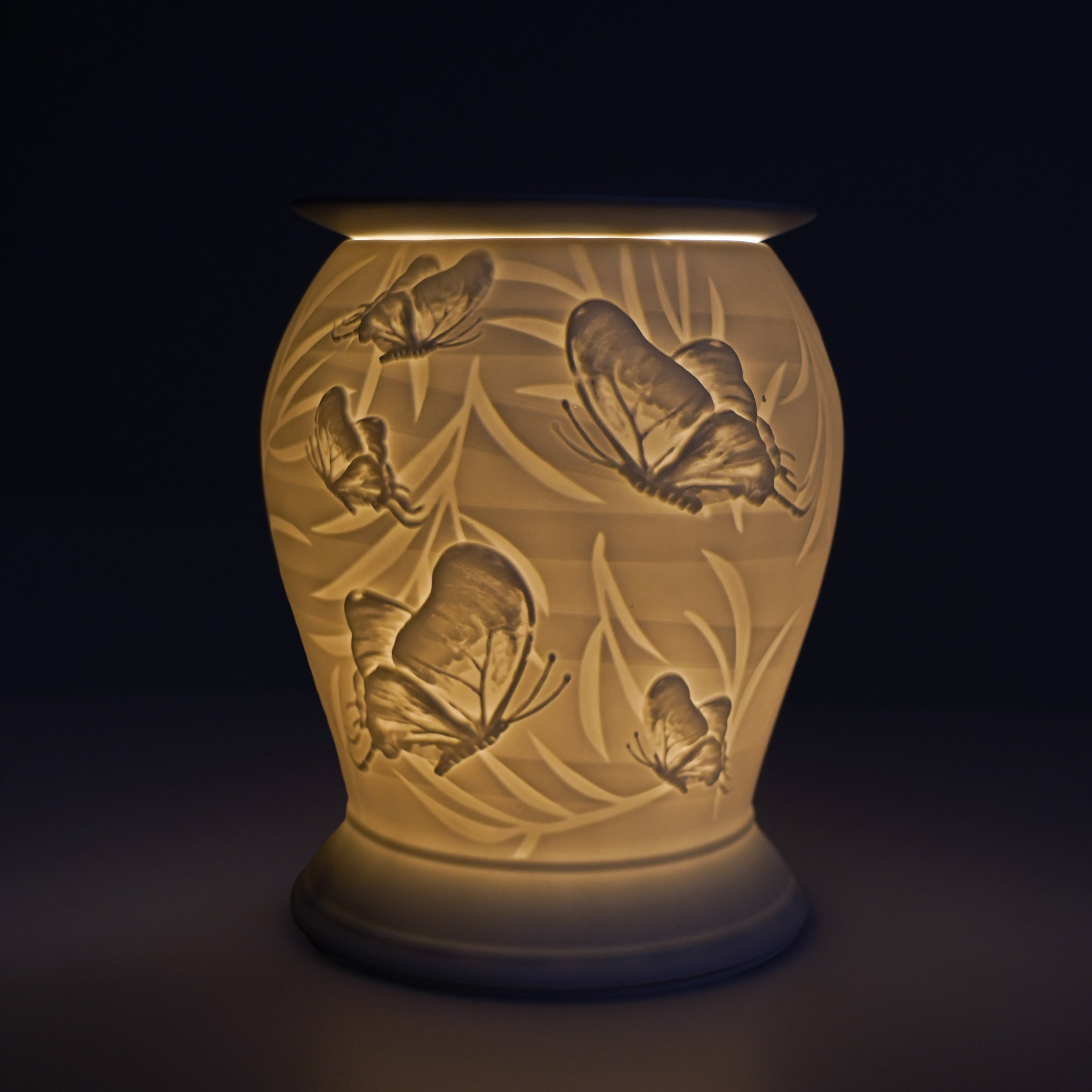 Electric Wax Burner Porcelain Barrel - Butterfly