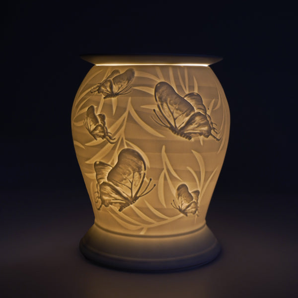 Electric Wax Burner Porcelain Barrel - Butterfly