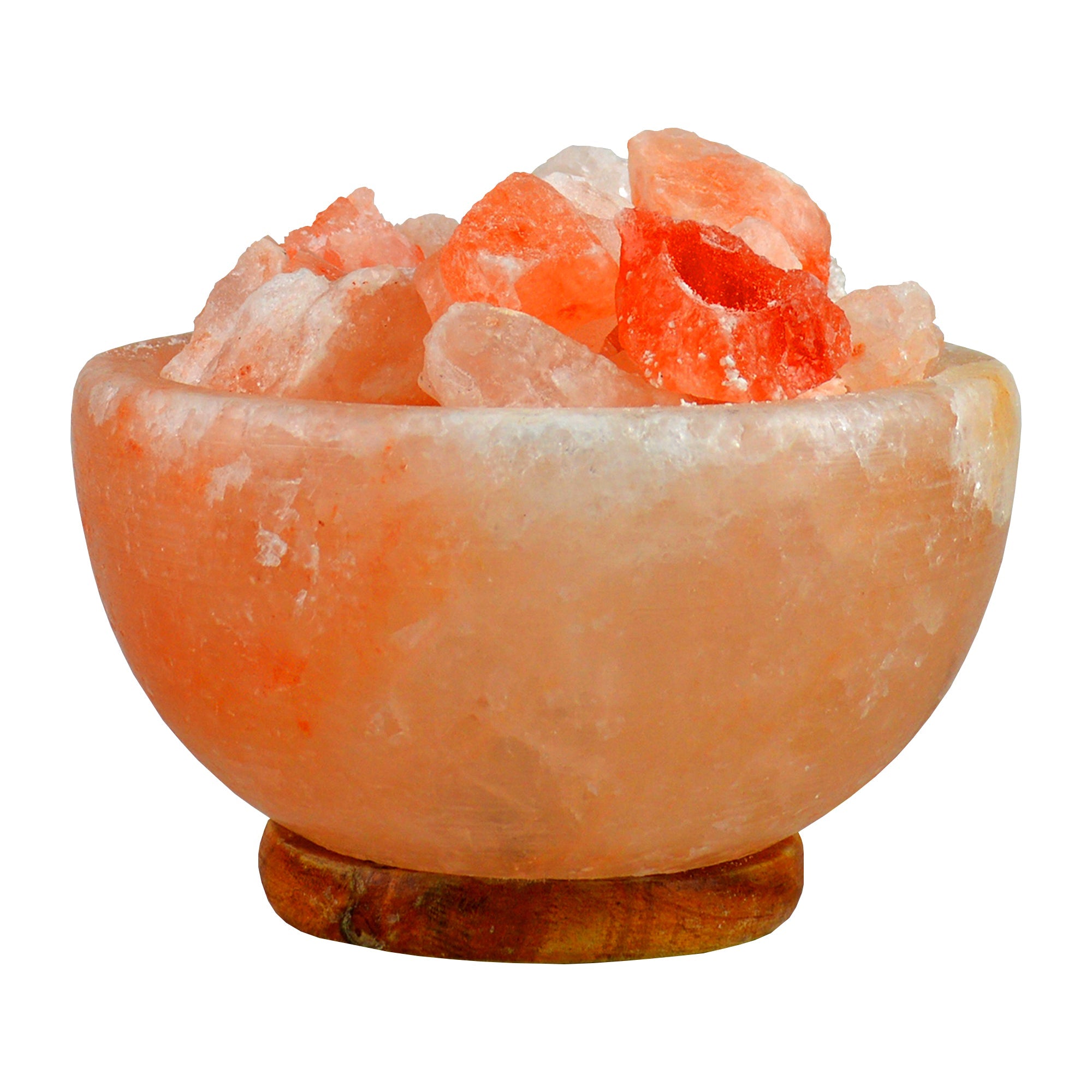 This beautiful fire bowl salt lamp takes the look of a fire pit of Himalayan salt, creating a magnificent effect when lit.