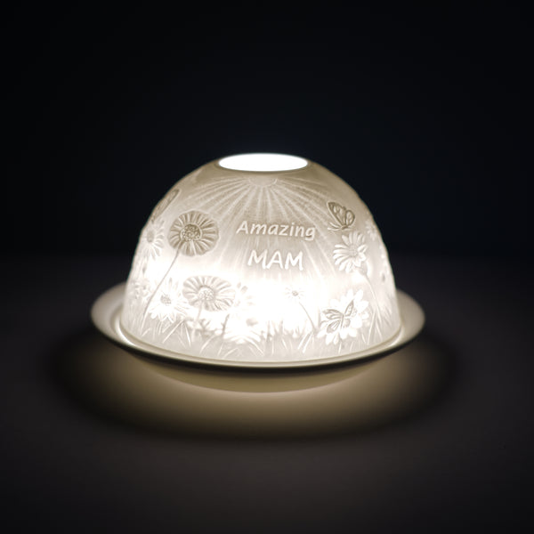 Porcelain Tealight Dome - Amazing Mam