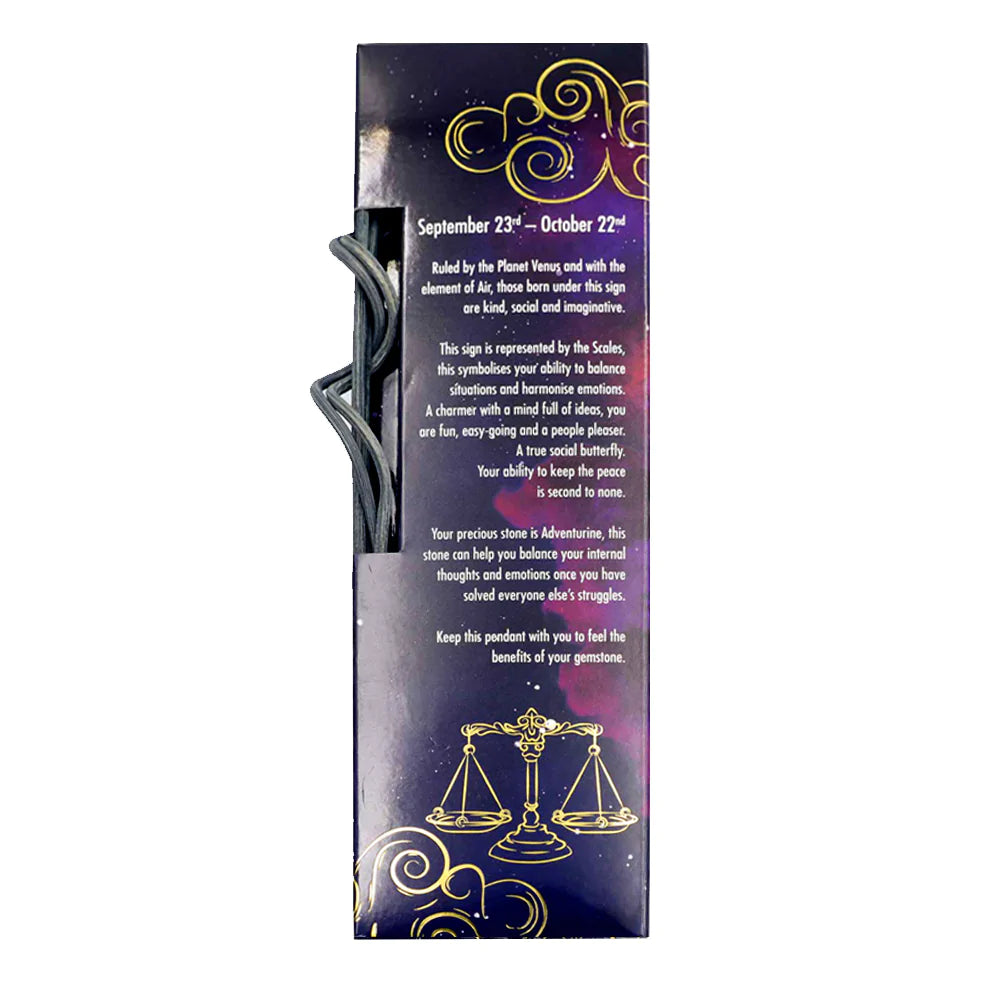 Cello Zodiac Reed Diffuser - Libra with Aventurine | Cello