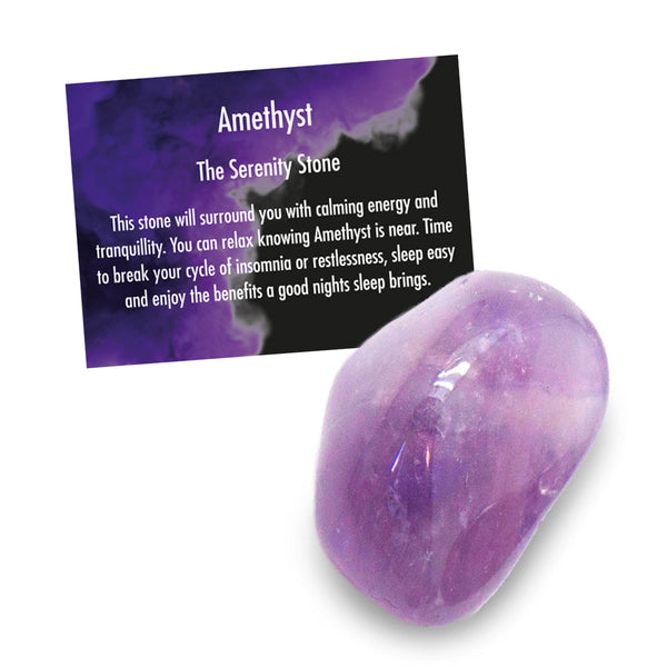The Serenity Stone
This stone will surround you with calming energy and tranquillity. You can relax knowing Amethyst is near, time to break your cycle of insomnia or restlessness, sleep easy and enjoy the benefits a good night's sleep brings.
