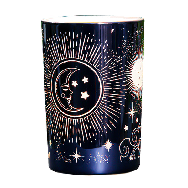 Celestial Midnight Blue Candle Holder