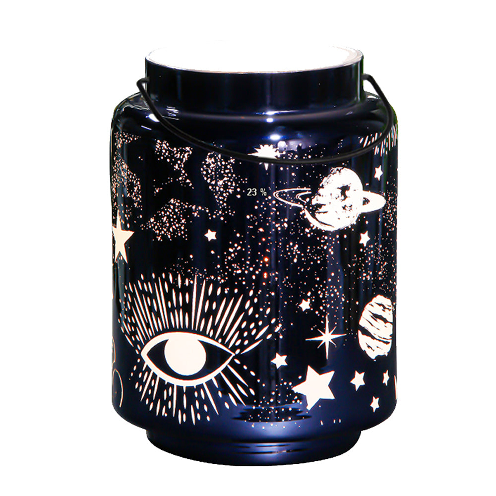 Celestial Midnight Blue Lantern - Lamps - Large