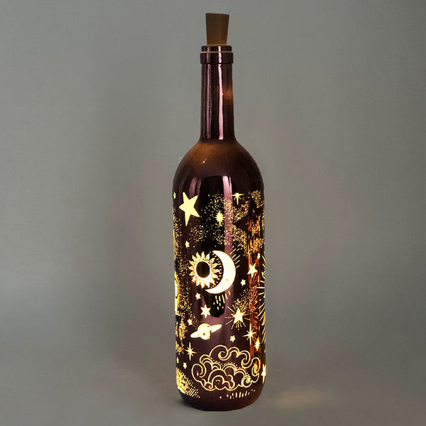 Celestial Copper Bottle - Lamps - Large