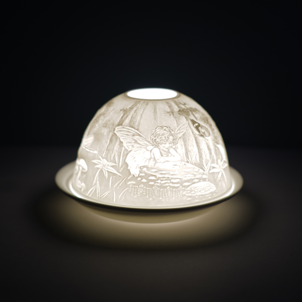 Porcelain Tealight Dome - Fairy Design